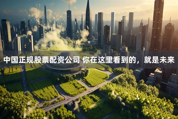 中国正规股票配资公司 你在这里看到的，就是未来
